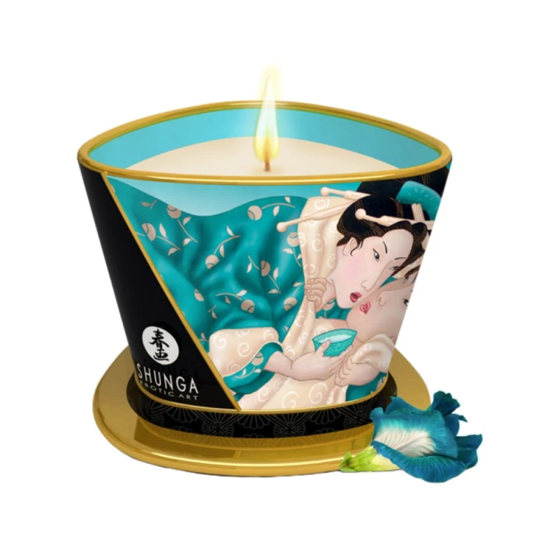 Shunga Chandelle à Massage Fleurs Des Îles 3 Shunga Chandelle à Massage Fleurs Des Îles