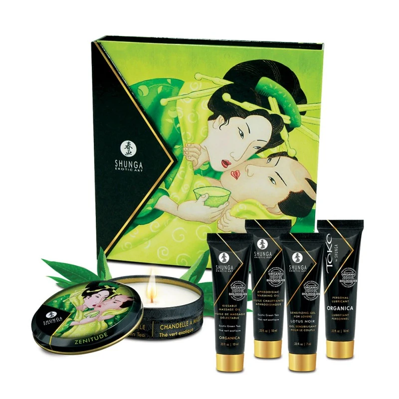 Shunga Kit Secrets De Geisha Organica Thé Vert Exotique 3 Shunga Kit Secrets De Geisha Organica Thé Vert Exotique