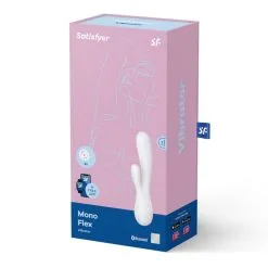 Mono Flex Blanc Satisfyer Vibromasseur Rabbit Connecté -SexToys Soldes vibromasseur rabbit satisfyer mono flex blanc 4