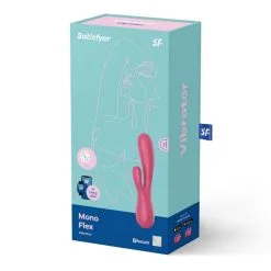 Mono Flex Rouge Satisfyer Vibromasseur Rabbit Connecté -SexToys Soldes vibromasseur rabbit satisfyer mono flex rouge 4