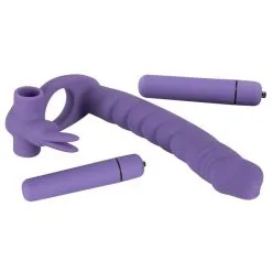You 2 Toys Anneau Vibrant & Gode Ceinture Los Analos Double Delight -SexToys Soldes you 2 toys los analos double delight 2