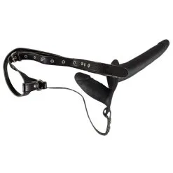 You 2 Toys Double Gode Ceinture Black Silicone -SexToys Soldes you2toys double strap on black silicone 2